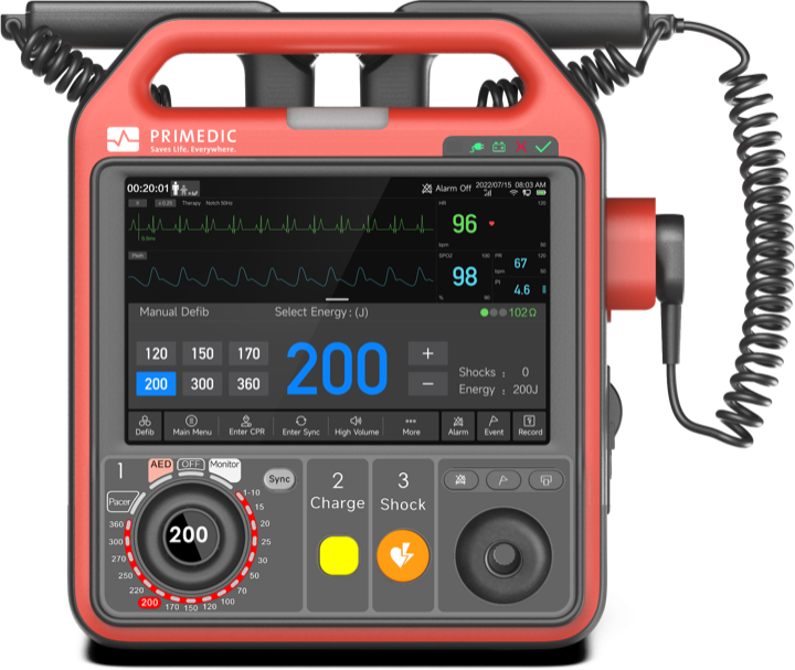 PRIMEDIC DefiMonitor XD7 mit HD-Touchscreen